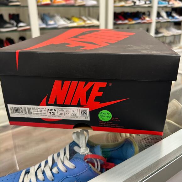 Jordan 1 Retro High OG Dark Marina Blue size 12 Pre Owned - Picture 7 of 8